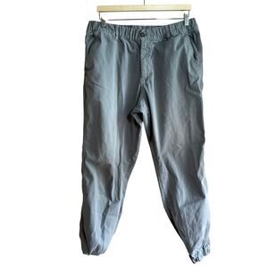 Bearbottom clothing gray elastic waist jogger pants men's XL cotton trousers